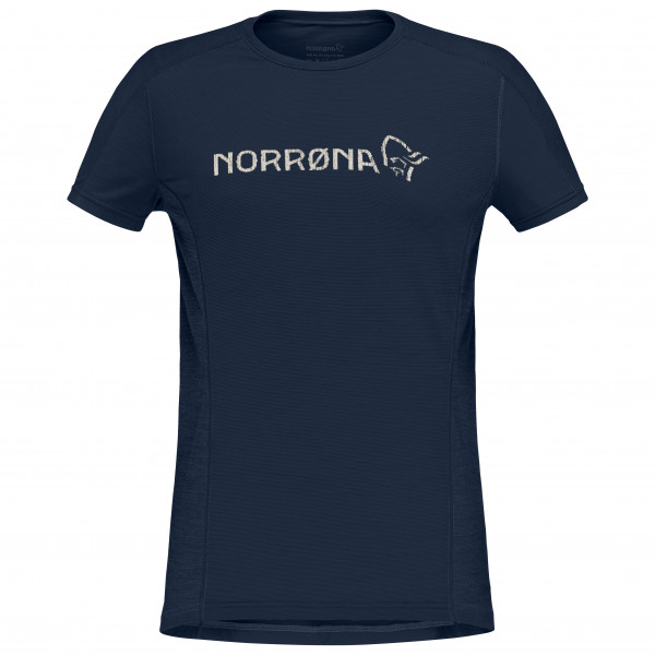 Norrøna - Women's Falketind Equaliser Merino T-Shirt - Merinoshirt Gr M blau von Norrøna