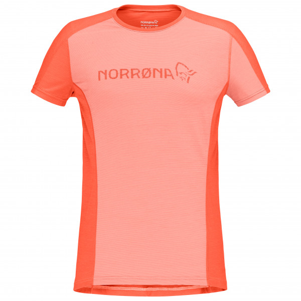 Norrøna - Women's Falketind Equaliser Merino T-Shirt - Merinoshirt Gr XS rot von Norrøna