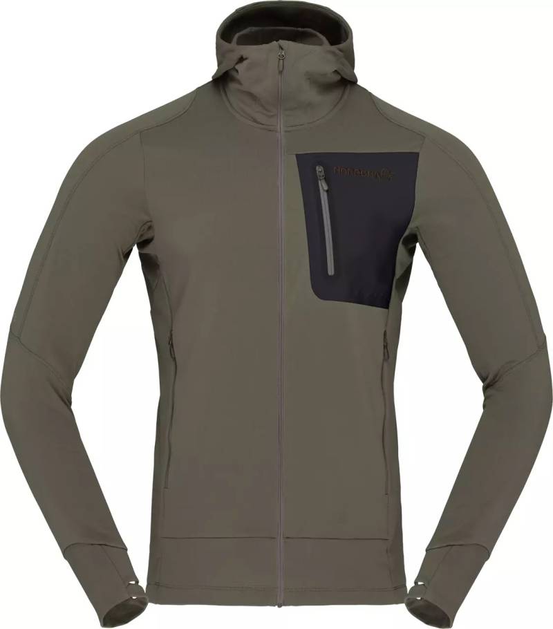 Falketind Power Grid Zip Hood Men von Norrøna