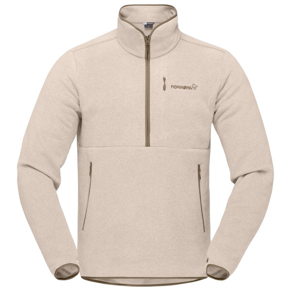 Norrøna - Femund Warm2 Halfzip - Fleecepullover Gr L beige von Norrøna
