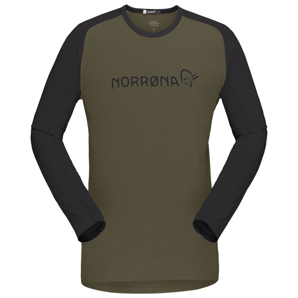 Norrøna - Fjørå Equaliser Lightweight Long Sleeve - Radtrikot Gr L oliv von Norrøna