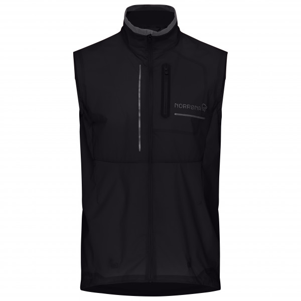 Norrøna - Senja Aero90 Vest - Laufweste Gr XL schwarz von Norrøna
