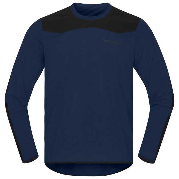 Norrøna - Skibotn Equaliser Tech Long Sleeve - Radtrikot Gr L;M;S;XL blau;oliv von Norrøna