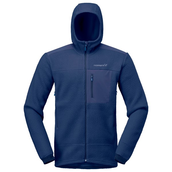 Norrøna - Trollveggen Warm3 Zip Hood - Fleecejacke Gr S blau von Norrøna