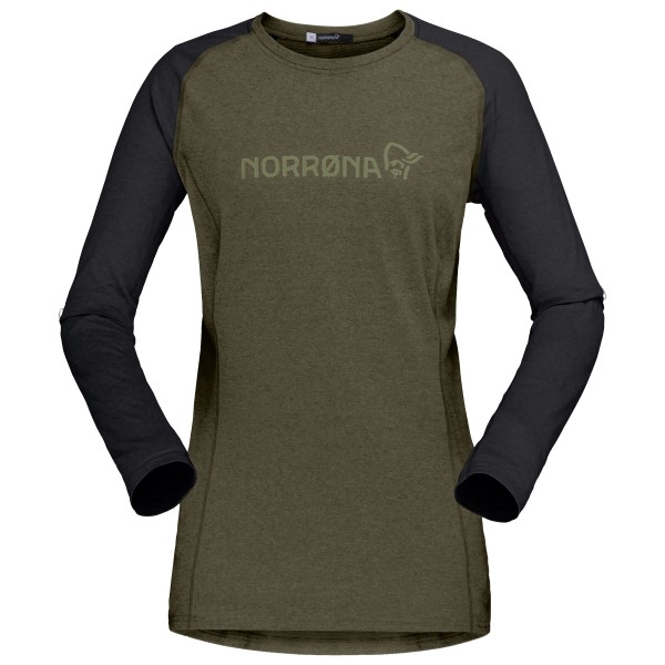 Norrøna - Women's Fjørå Equaliser Lightweight Long Sleeve - Radtrikot Gr M oliv von Norrøna