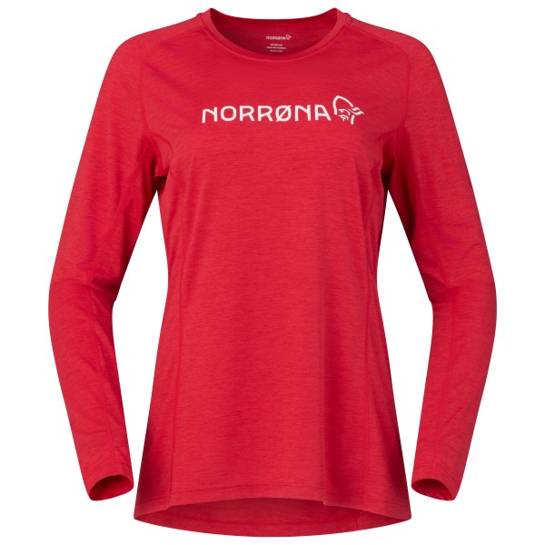 Norrøna - Women's Fjørå Equaliser Lightweight Long Sleeve - Radtrikot Gr M rot von Norrøna