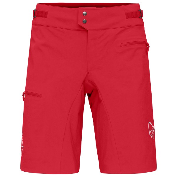 Norrøna - Women's Fjørå Flex1 Light Shorts - Radhose Gr L rot von Norrøna