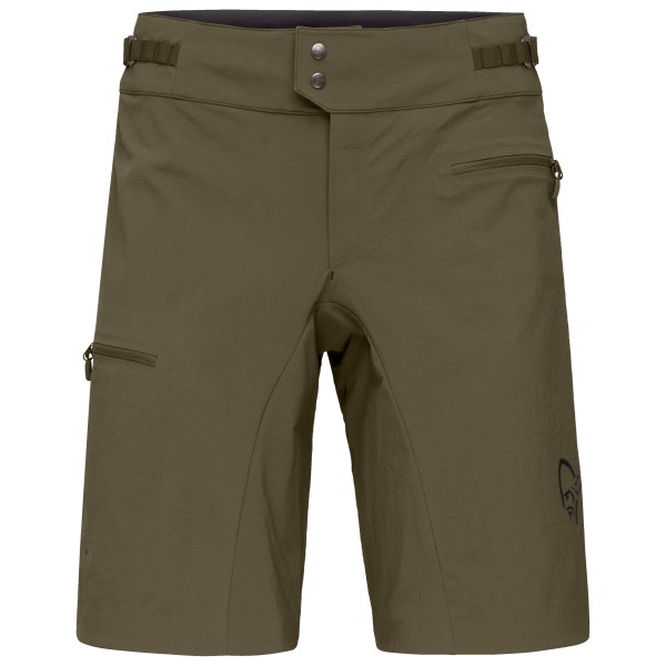 Norrøna - Women's Fjørå Flex1 Light Shorts - Radhose Gr M braun/oliv von Norrøna