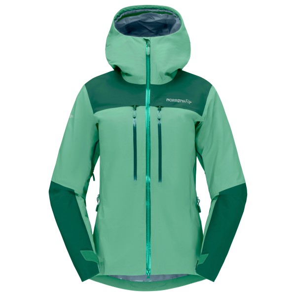 Norrøna - Women's Trollveggen GORE-TEX Pro Light Jacket - Regenjacke Gr L türkis von Norrøna