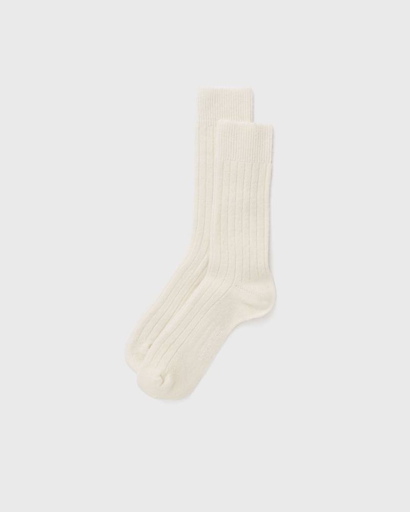 Norse Projects Bjarki Cashmere Wool Blend Rib Sock men Socks beige in Größe:ONE SIZE von Norse Projects