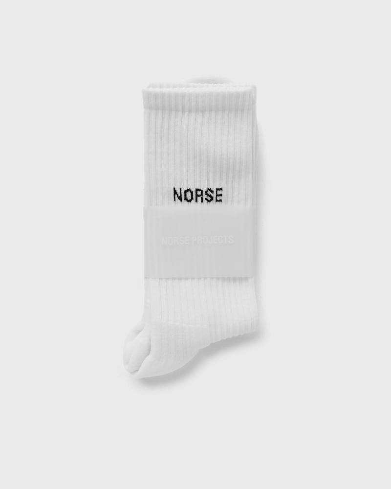 Norse Projects Bjarki Logo men Socks white in Größe:ONE SIZE von Norse Projects