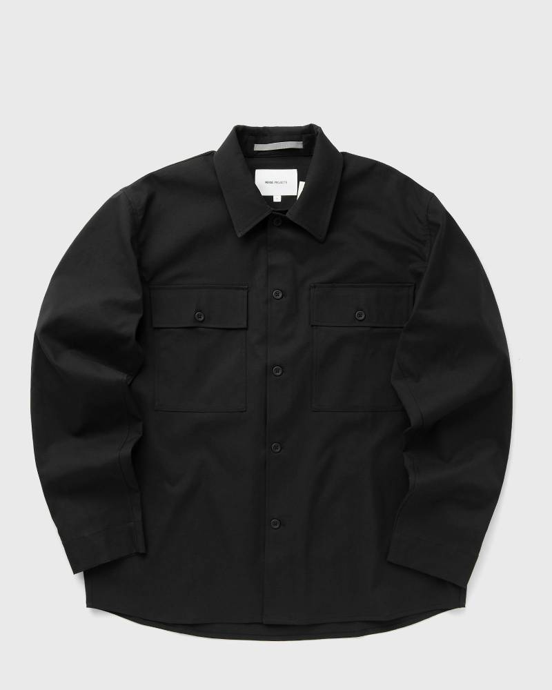 Norse Projects HJALMER SOLOTEX TWILL OVERSHIRT men College Jackets black in Größe:L von Norse Projects