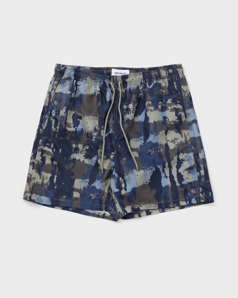 Norse Projects Hauge Printed Swimmers men Swimwear blue in Größe:M von Norse Projects