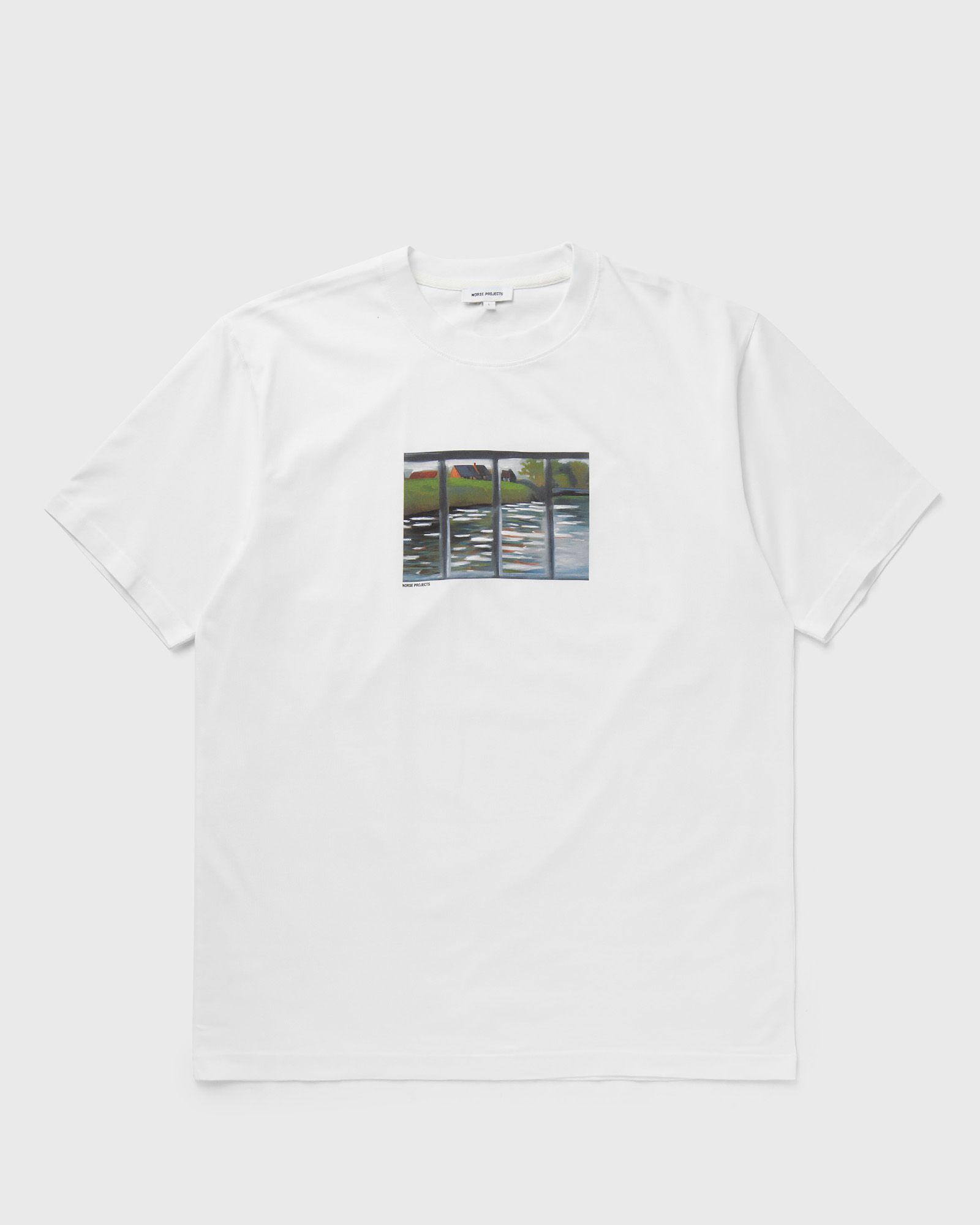 Norse Projects Johannes Organic Canal Print T-shirt men Shortsleeves white in Größe:XL von Norse Projects