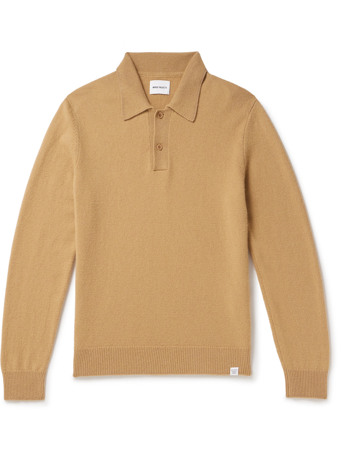 Norse Projects - Marco Wool Polo Shirt - Men - Brown - S von Norse Projects