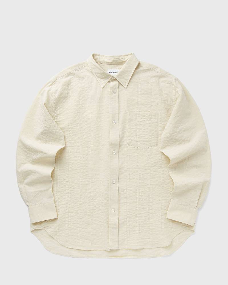 Norse Projects OVERSIZED CHECK SHIRT men Longsleeves beige in Größe:L von Norse Projects