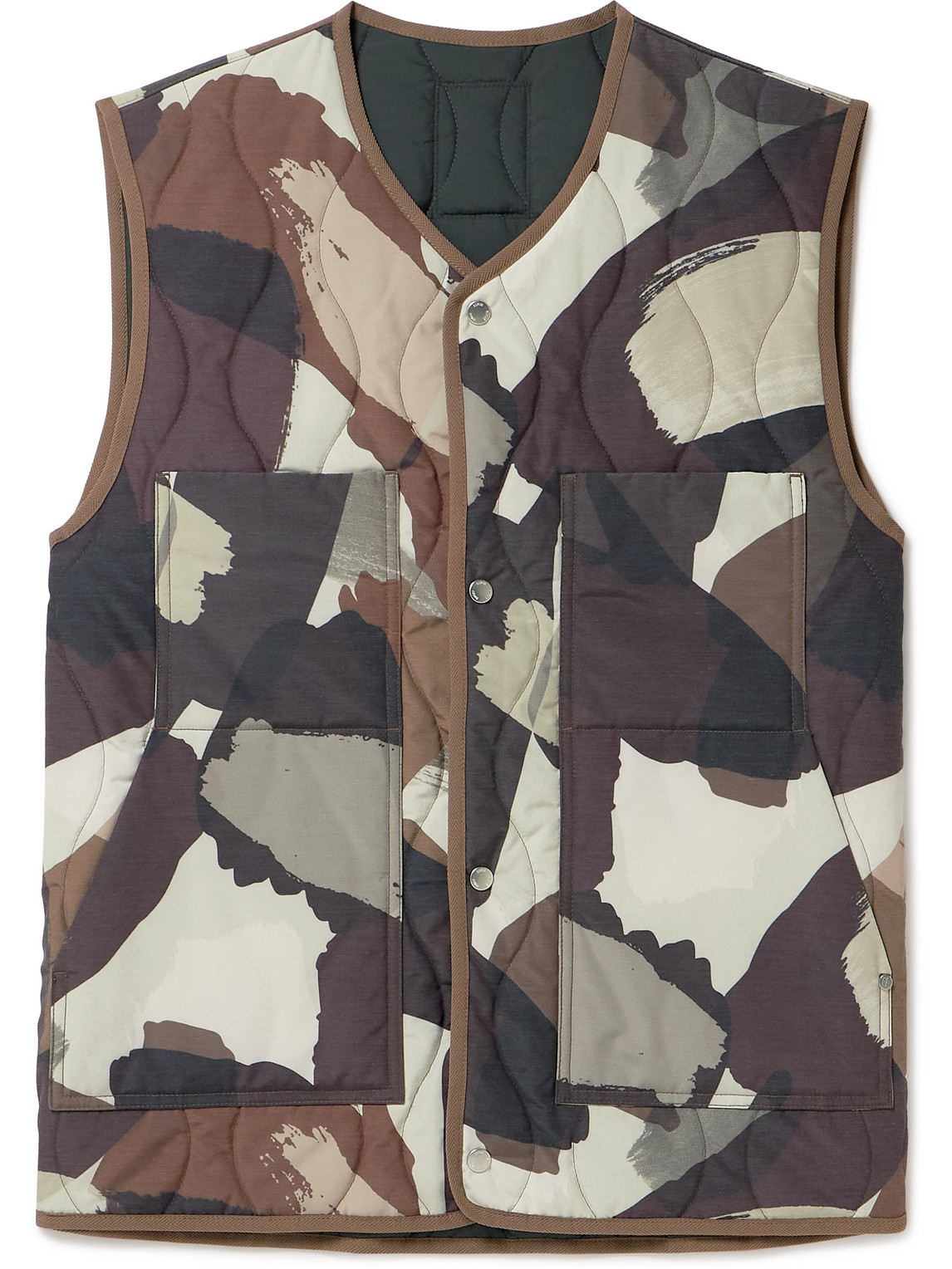 Norse Projects - Peter Camouflage-Print Padded Shell Gilet - Men - Brown - L von Norse Projects