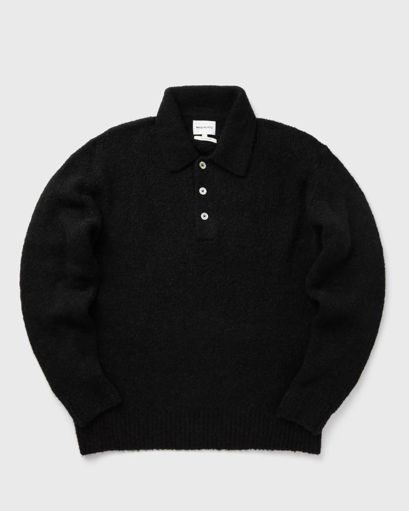 Norse Projects Rasmus Relaxed Brushed Polo men Pullovers black in Größe:M von Norse Projects