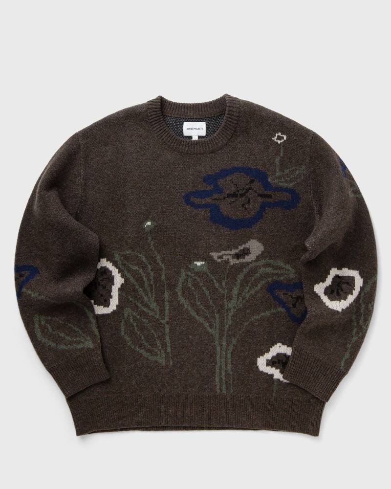 Norse Projects Rune Jacquard men Pullovers brown in Größe:S von Norse Projects