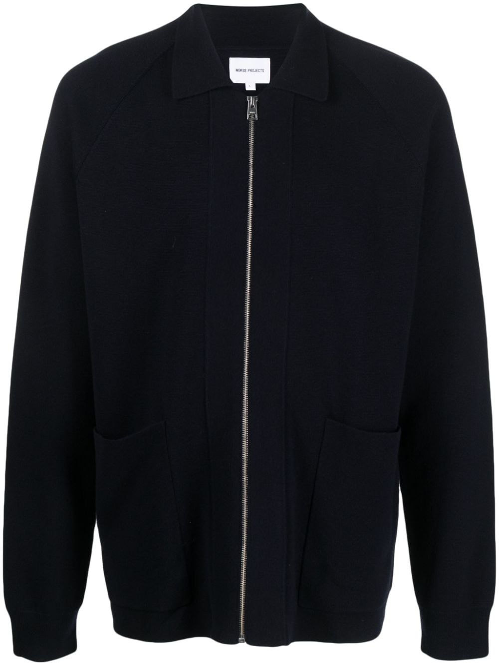 Norse Projects Fein gestrickter Cardigan - Blau von Norse Projects