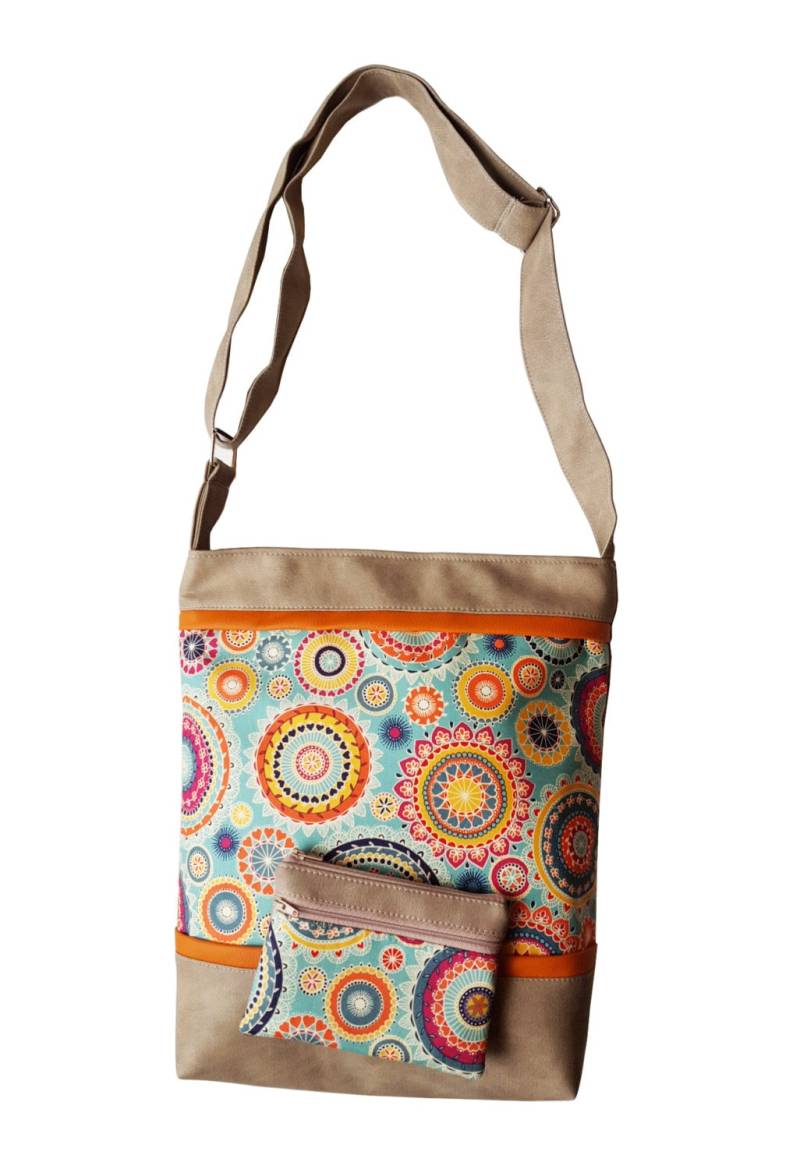 Retro Mandala Schulter & Umhängetasche + Geldbörse/Kostenlose Lieferung von Norshi