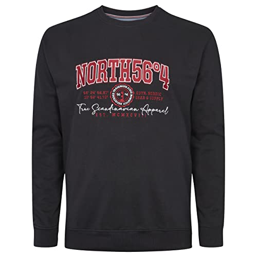 North 56°4 - Sweatshirt - 100% Cotton - 0099 Black von North 56-4/North 56Denim