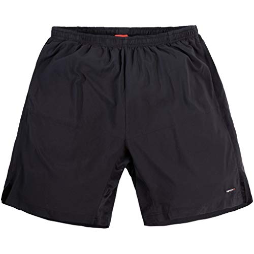 Leichte Basic Sport Shorts von North 56°4 in großen Größen, schwarz, Größe:5XL von North 56*4