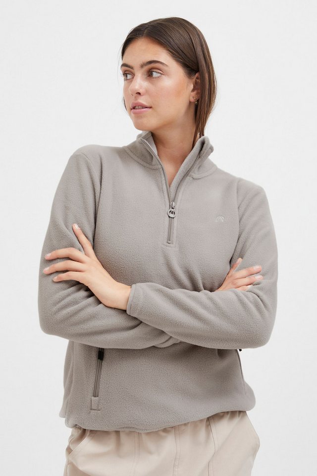 North Bend Troyer NBConni W Atmungsaktive Fleecepullover mit Troyer Kragen von North Bend