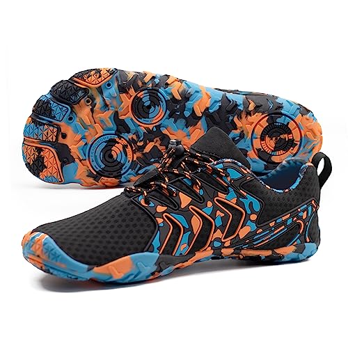 North Bund Badeschuhe Unisex Aquaschuhe Herren Damen Strandschuhe Wasserschuhe Schnell Trocknend Schwimmschuhe Outdoor Traillaufschuhe rutschfeste Blau 39 von North Bund