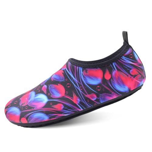 North Bund Herren Wasserschuhe Damen Badeschuhe Aquaschuhe Schnell Trocknend Slip on Schwimmschuhe Leicht Strandschuhe Barfußschuhe Surfschuhe für Yoga Strand von North Bund