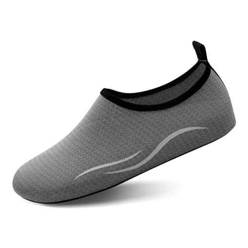 North Bund Herren Wasserschuhe Damen Atmungsaktiv Badeschuhe Aquaschuhe Schwimmschuhe Schnell Trocknend Strandschuhe Barfußschuhe Surfschuhe für Surfen Pool von North Bund
