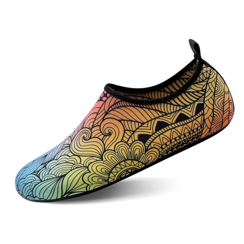 North Bund Herren Wasserschuhe Damen Atmungsaktiv Badeschuhe Aquaschuhe Schwimmschuhe Schnell Trocknend Strandschuhe Barfußschuhe Surfschuhe für Surfen Pool von North Bund