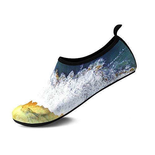 North Bund Herren Wasserschuhe Damen Atmungsaktiv Badeschuhe Aquaschuhe Schwimmschuhe Schnell Trocknend Strandschuhe Barfußschuhe Surfschuhe für Surfen Schwimmen Pool von North Bund