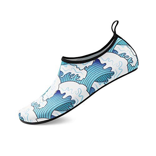 North Bund Herren Wasserschuhe Damen Atmungsaktiv Badeschuhe Aquaschuhe Schwimmschuhe Schnell Trocknend Strandschuhe Barfußschuhe Surfschuhe für Surfen Schwimmen Pool von North Bund