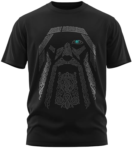 North Legendary - T-Shirt für Herren - Odin Wotan Rabe - Brust Aufdruck, Viking Shirt, Wikinger, Walhalla, Geschenk für Männer, Größe:5XL, Farbe:Petrol North Legendary - T-Shirt für Herren - Odin Wotan Rabe - Brust Aufdruck, Viking Shirt, Wikinger, Walhalla, Geschenk für Männer, Größe:5XL, Farbe:Petrol von North Legendary