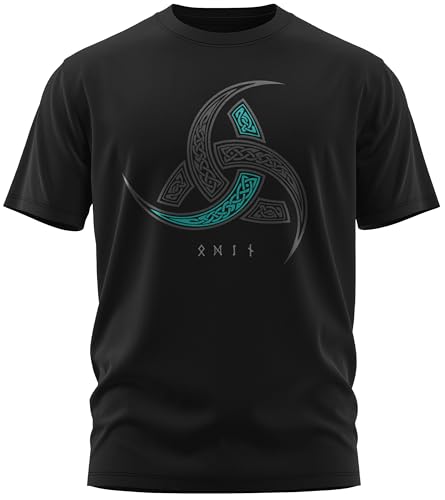 North Legendary - T-Shirt für Herren - Odins Hörner Trinkhörner - Brust Aufdruck, Viking Shirt, Wikinger, Walhalla, Geschenk für Männer, Größe:XXL, Farbe:Petrol North Legendary - T-Shirt für Herren - Odins Hörner Trinkhörner - Brust Aufdruck, Viking Shirt, Wikinger, Walhalla, Geschenk für Männer, Größe:XXL, Farbe:Petrol von North Legendary