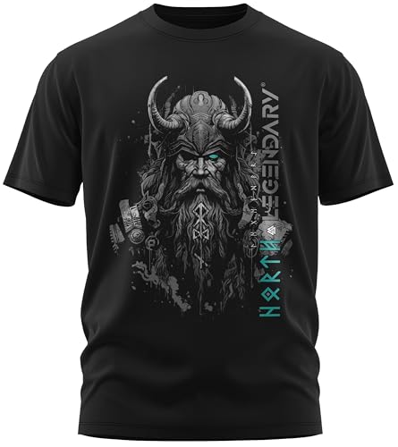 North Legendary Herren T Shirt Odin Hörner Brustaufdruck Petrol Laguz Seegeheimnis Nautischer Azurwoge Regular Fit M Runen Futhark Gaming Metal LARP Valhalla Krieger DTG Größe M Mythos North Legendary Herren T Shirt Odin Hörner Brustaufdruck Petrol Laguz Seegeheimnis Nautischer Azurwoge Regular Fit M Runen Futhark Gaming Metal LARP Valhalla Krieger DTG Größe M Mythos von North Legendary