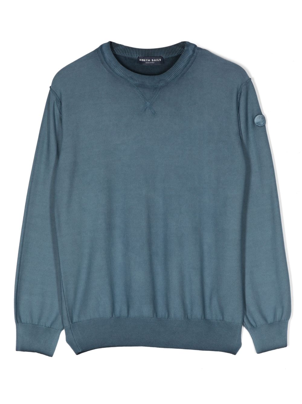 North Sails Kids Stückgefärbter Pullover - Blau von North Sails Kids