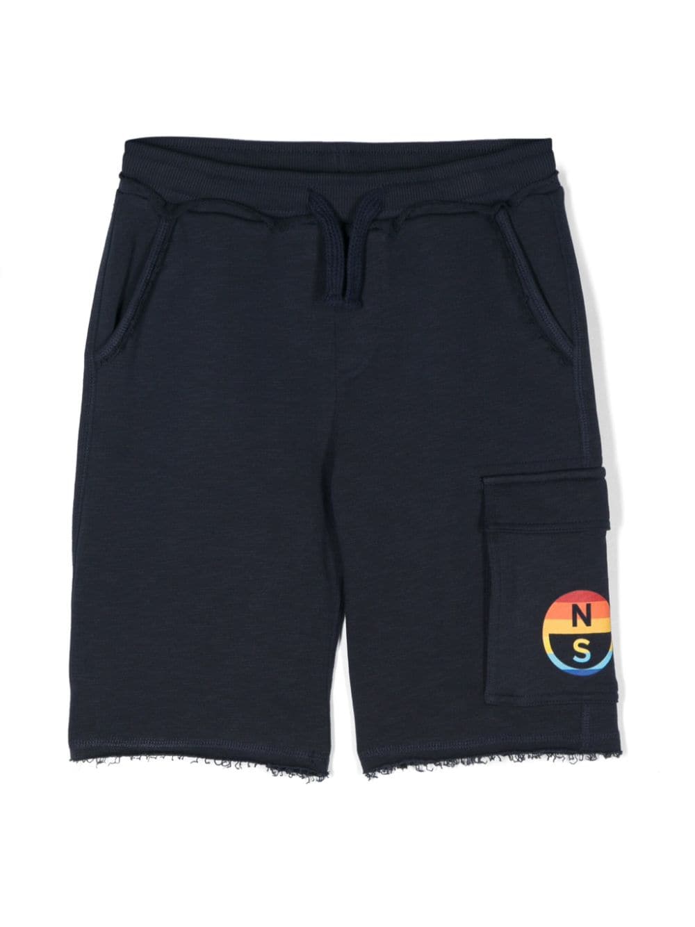 North Sails Kids Joggingshorts mit Logo-Print - Blau von North Sails Kids