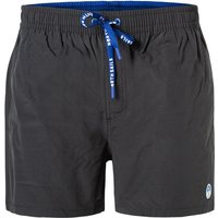 NORTH SAILS Herren Badeshorts schwarz Baumwoll-Mix unifarben von North Sails