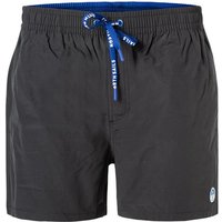 NORTH SAILS Herren Badeshorts schwarz Baumwoll-Mix unifarben von North Sails