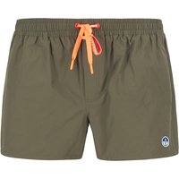 NORTH SAILS Herren Badeshorts grün Baumwoll-Mix unifarben von North Sails
