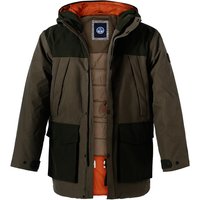 NORTH SAILS Herren Funktionsparka grün Baumwoll-Mix unifarben von North Sails