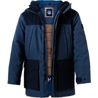 NORTH SAILS Herren Funktionsparka blau Baumwoll-Mix unifarben von North Sails