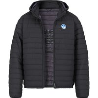 NORTH SAILS Herren Steppjacke schwarz Mikrofaser unifarben von North Sails