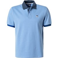 NORTH SAILS Herren Polo-Shirt blau Baumwoll-Piqué von North Sails