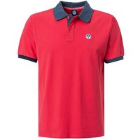 NORTH SAILS Herren Polo-Shirt rot Baumwoll-Piqué von North Sails