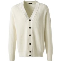 NORTH SAILS Herren Cardigan weiß Baumwolle unifarben von North Sails