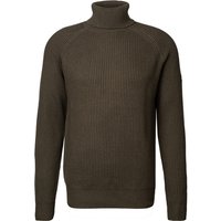 NORTH SAILS Herren Rollkragenpullover grün Baumwolle unifarben von North Sails