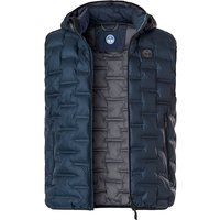 NORTH SAILS Herren Steppweste blau Mikrofaser unifarben von North Sails